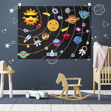 Montessori Filt-Tavla för Barn – Flyttbara Figurer - Kidslek