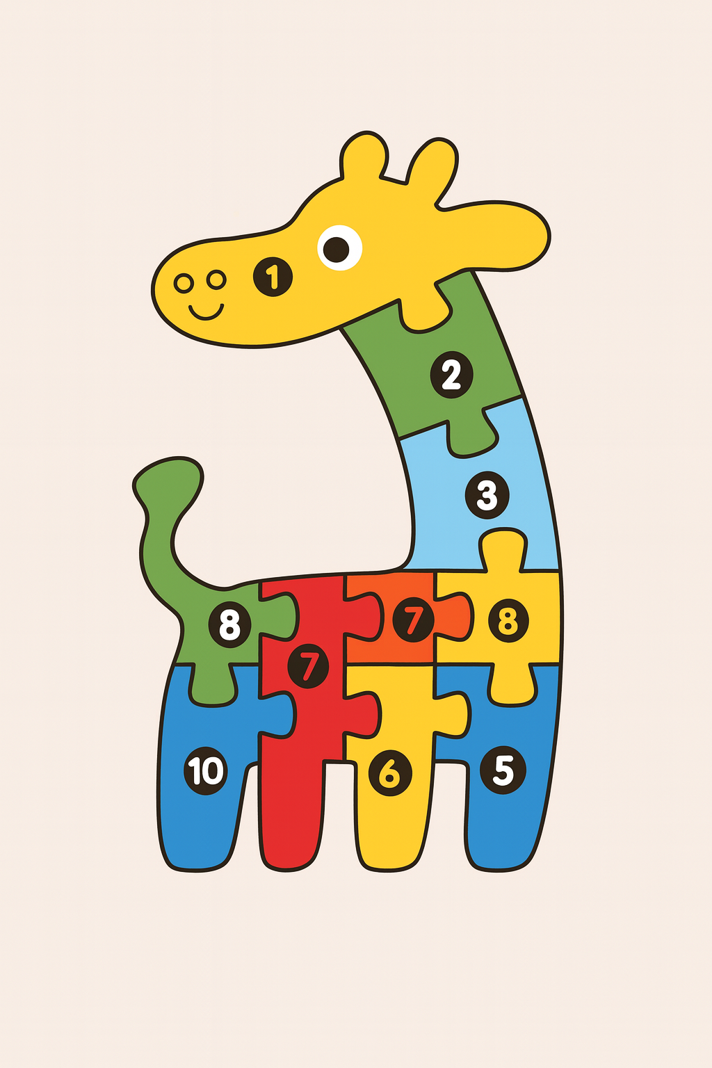 Dino & Vänner – Montessori 3D Pussel