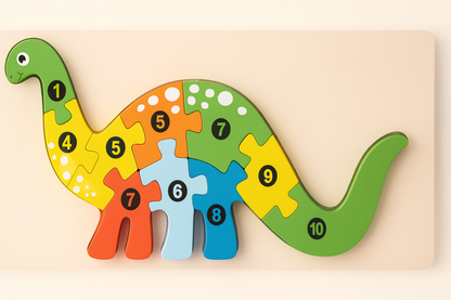Dino & Vänner – Montessori 3D Pussel