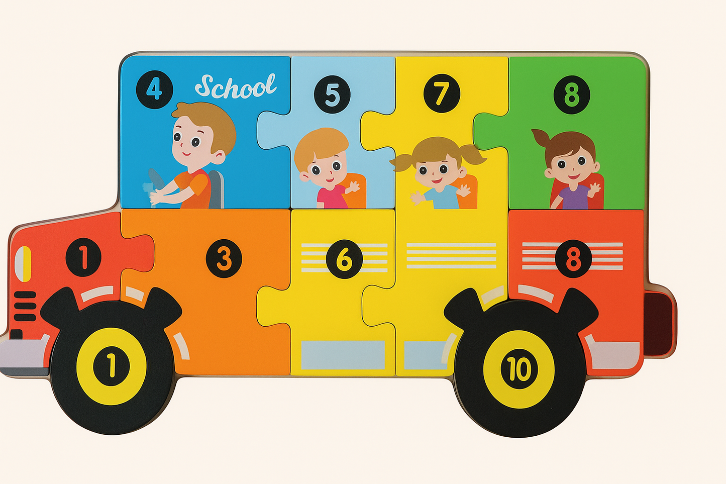 Dino & Vänner – Montessori 3D Pussel