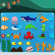 Montessori Filt-Tavla för Barn – Flyttbara Figurer